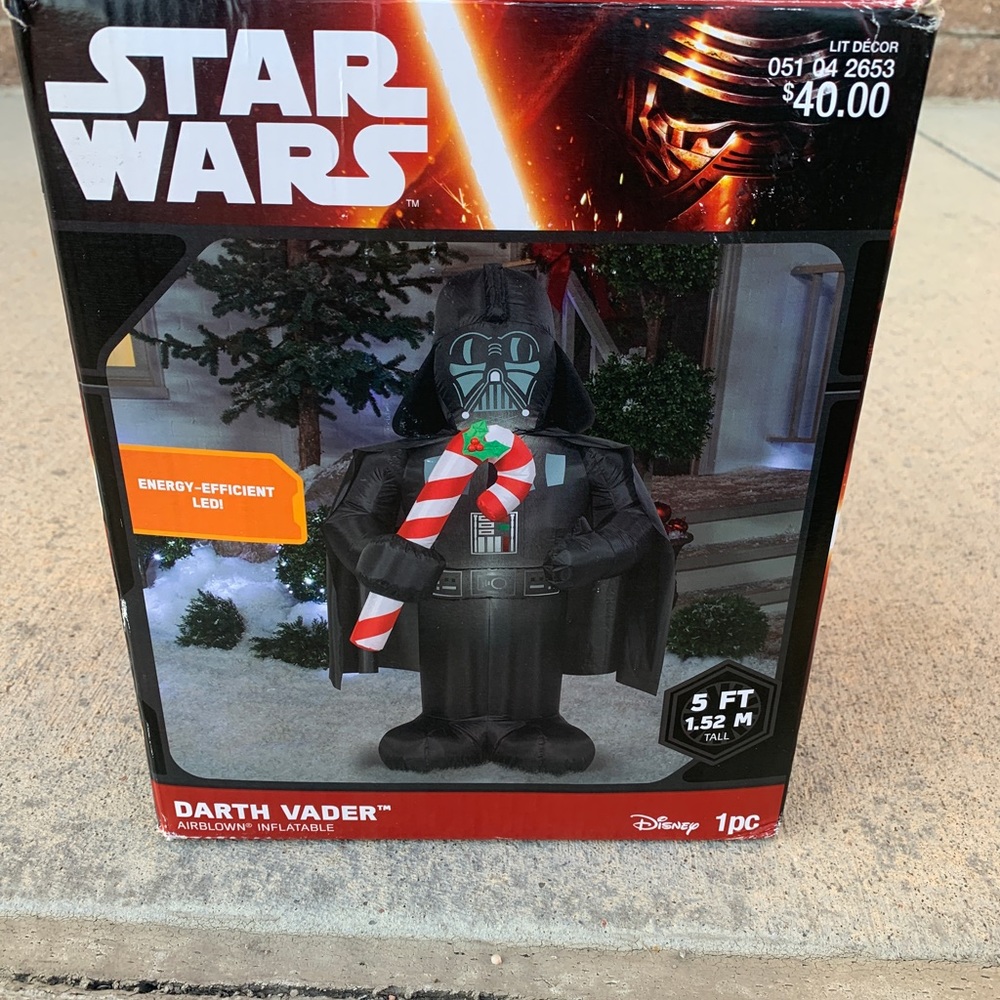 Gemmy Star Wars Darth Vader 3.5 ft Inflatable 2015 Disney - Lights Up NEW IN BOX